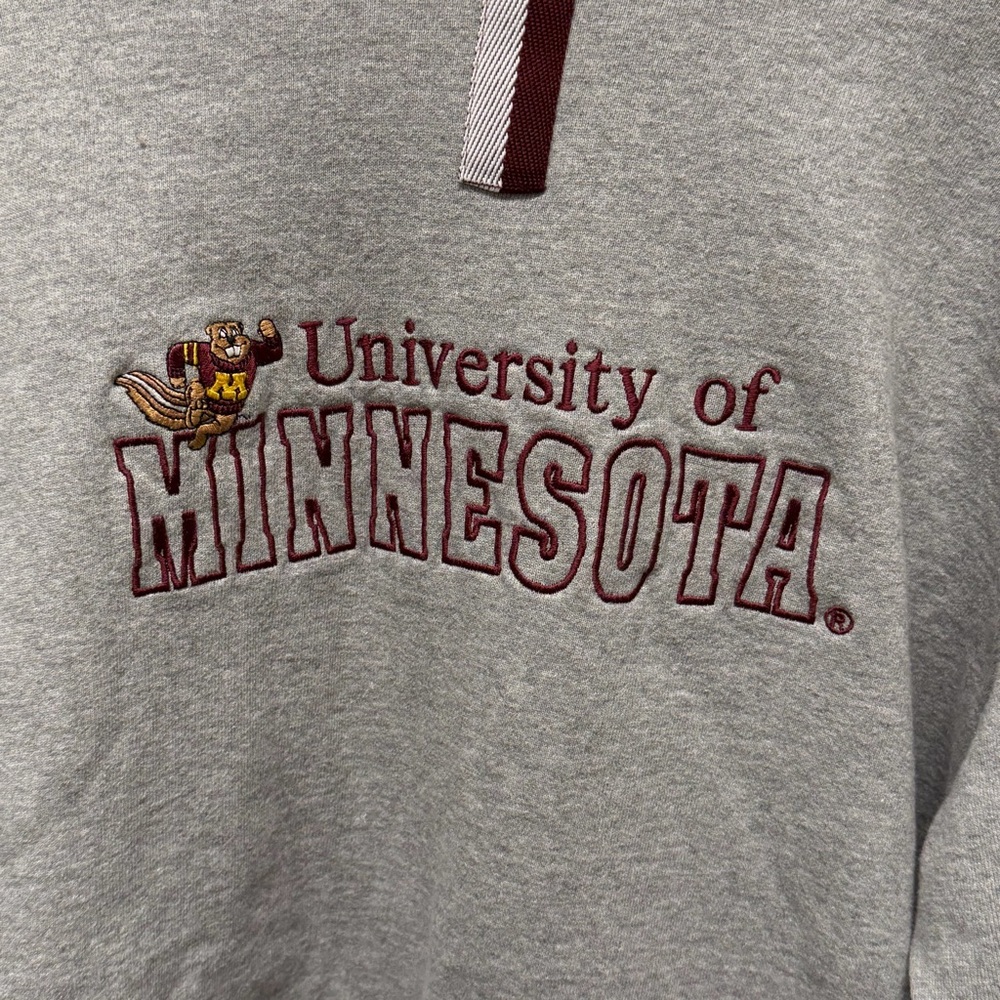 Size L - VTG Champion Athletic Minnesota Gophers Crewneck University Embroidered - Picture 2 of 11